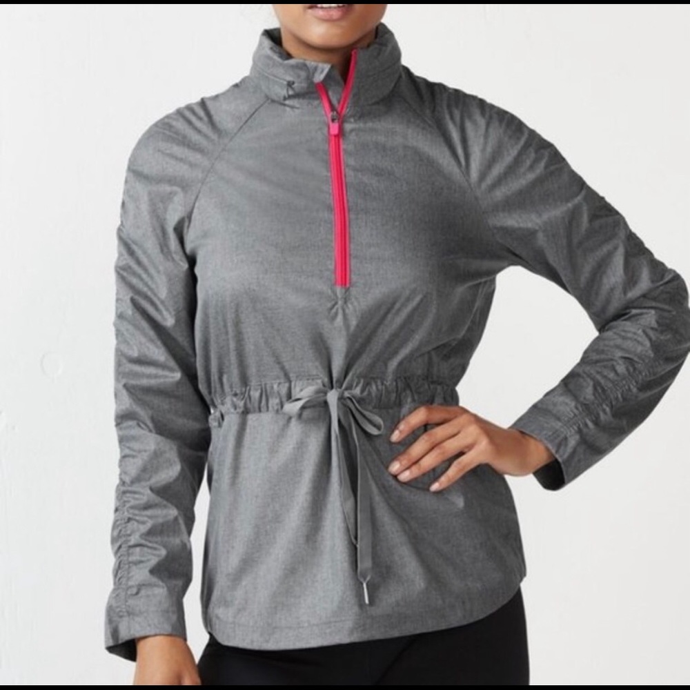 Fabletics Jacket Danielle 1/2 Zip Workout Hooded … - image 1